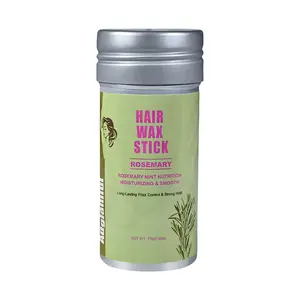 Rosemary Hair Wax Stick - Long-Lasting & Flexible Styling for Flyaway & Frizz Control Quick-Setting Strong-Hold Dry Non-Sticky Finish Tames Flyaways Smoothes Crown Frizz Secures Sleek Updos Ponytails or Polished Looks Effortlessly Gel Haircare Mint