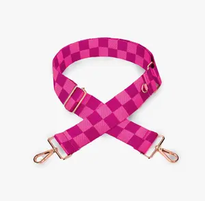 Classic strap - hot pink checkerboard