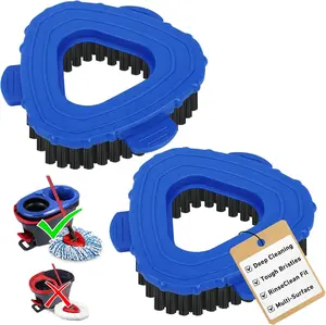 For O-Cedar Rinse Clean 2 Tank System Spin Mop Scrub Brush Head Replacement O cedar Scrub Brush Attachment 2 PC Scrubber Mop Head for Bathroom Kitchen