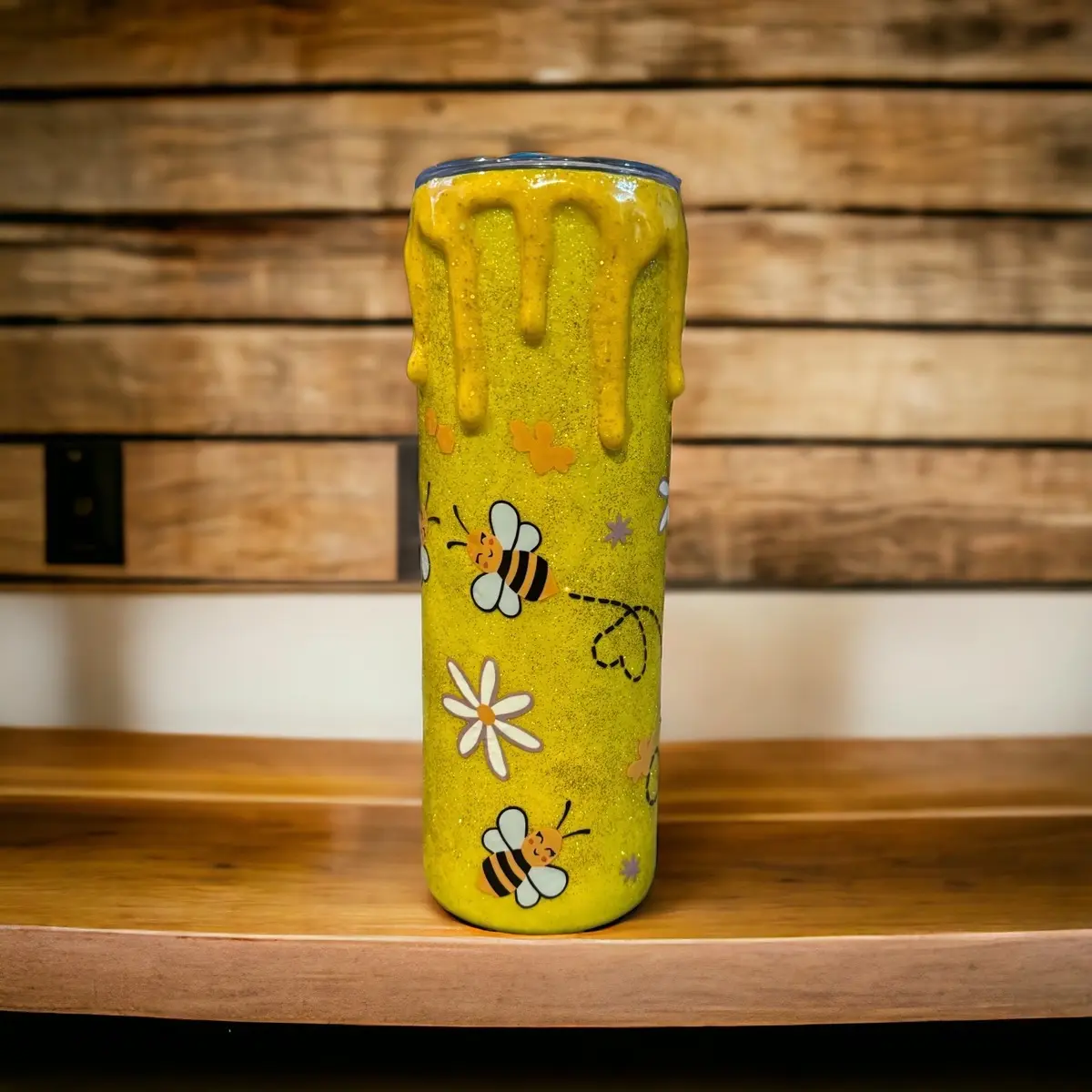 3D thick drip  Bubblebee tumbler