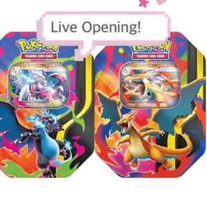 Pokemon Mega Charizard Tin [LIVE OPENING]