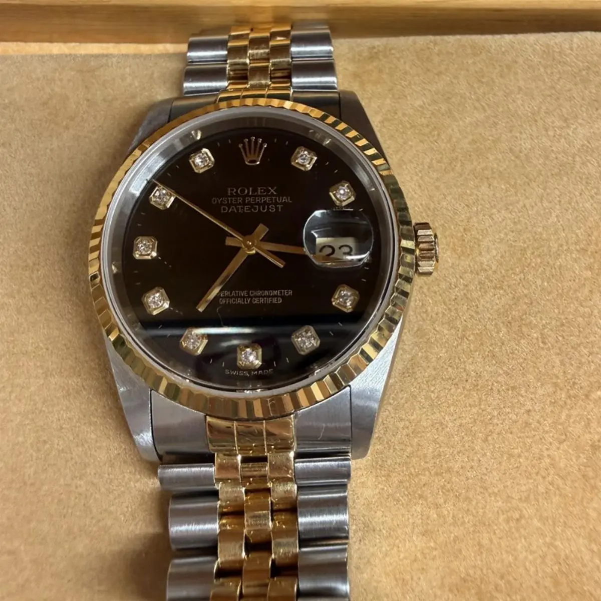 Pre-owned ROLEX As Shown Shoulder Bags Datejust 20cm 14528