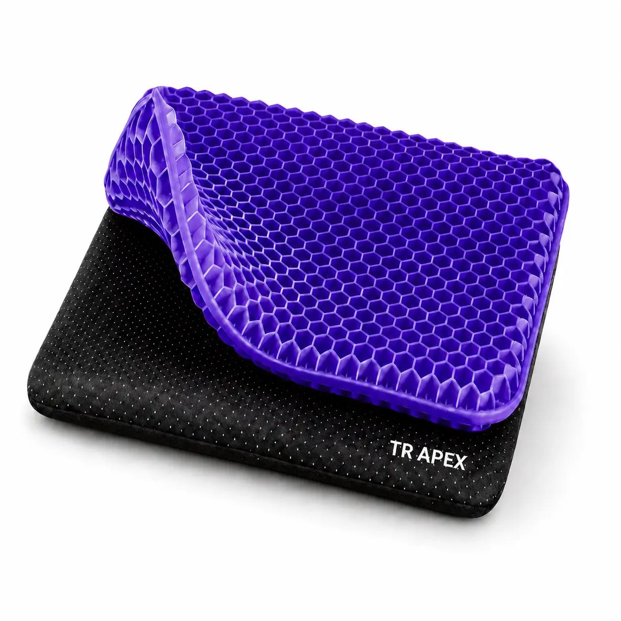 TR APEX Cooling Gel Seat Cushion for Summer, Honeycomb Breathable Dual Layer Seat Pad, Anti-Slip Tailbone & Hip Pressure Relief Cushion for Car, Office Chair, Father’s Day Gift