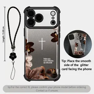 Premium Plating Edge Bible Verse Case For iPhone Samsung Galaxy 17Pro Max Air 16 15Plus 14 13 12 11 S26 S25 S24 S23 S22 FE Ultra EDGE Aesthetic Cross Floral Case For Religious Women Daily Decor #YGSJDSJ46