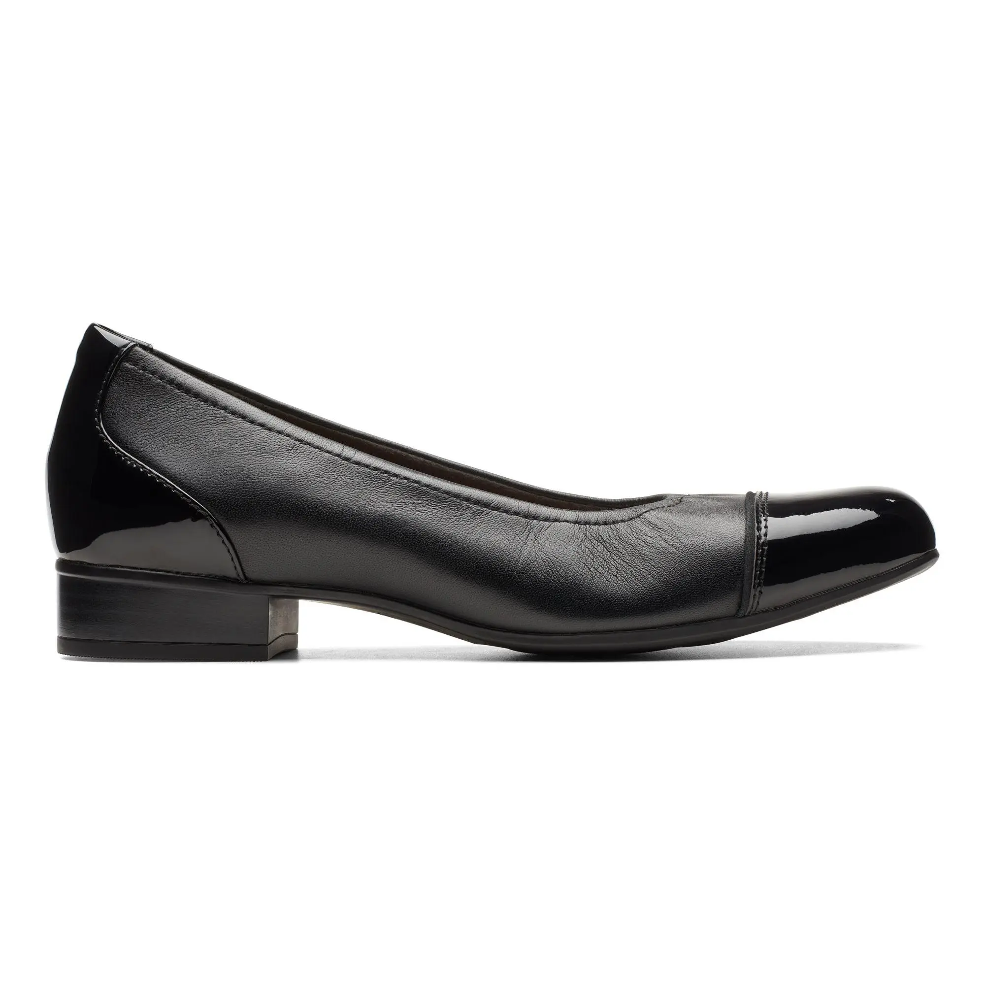 Clarks Collection Leather Kitten Heels- JulietStep