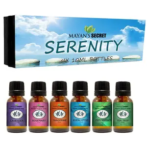 Premium Grade Essential Oils-Serenity- Gift Set 6/10Ml Pure Essential Oils Does not apply