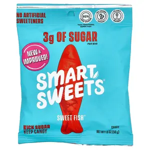 SmartSweets Sweet Fish® Candy, Berry, 1.8 oz (50 g)
