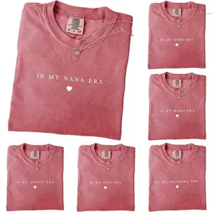Custom Comfort Colors In My Nana Era Shirt, Personalized Grandma T-Shirt, Pregnancy Announcement, Mimi Mama Abuela Gigi Auntie Granny Shirt - DarkFlex