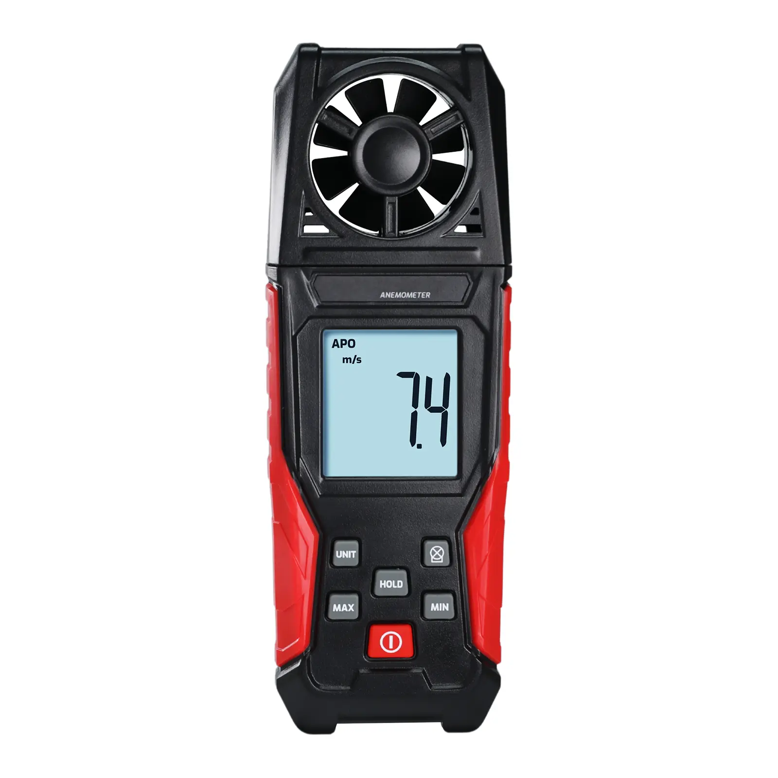 ILAN-486 Digital Anemometer, High-Precision Air Velocity Meter with Air Temperature Measurement, 0.3–30.0 m/s Wind Speed Tester, m/s, km/h, ft/min, mph & Knots for HVAC, Aviation and Industrial Applications, Ventilation Check