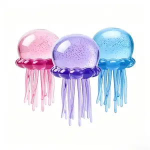 KIDGENIUS Jellyfish Squeeze Stress Ball Squishies - Soft FX Sensory Toy Squishy, Portable Quiet Design, Leak-Proof Durable Build, Dual Sensory Calming Tool, Anxiety Fidgets for Kids with ADHD, Autism, Stress Relief