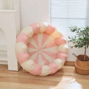 Children Indoor Ocean Ball Pool Inflatable Swimming Pool, Portable Paddle Baby Pool, Suitable for 0-3 Years Boys and Girls, Round, Paddling Pool