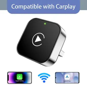 2026 Latest Upgrade Wireless carplayAdapter for iPhone/Android Auto- Fast Connection,NoLatency,Hands-Free Call wireless adapter Mini USB Designfor Cars with Wired CarPlay Plug and Play Easy Use.pleasemake sure the car has wired CarPlay