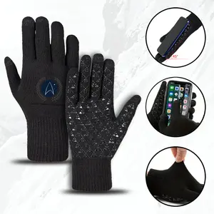 Star Trek Inspired Knit Winter Gloves with Space Exploration Emblem Pattern NonSlip Grip for Adults Ideal for Outdoor Activities and Daily Wear Perfect Christmas Gift for SciFi Enthusiasts and Space Lovers During Holid