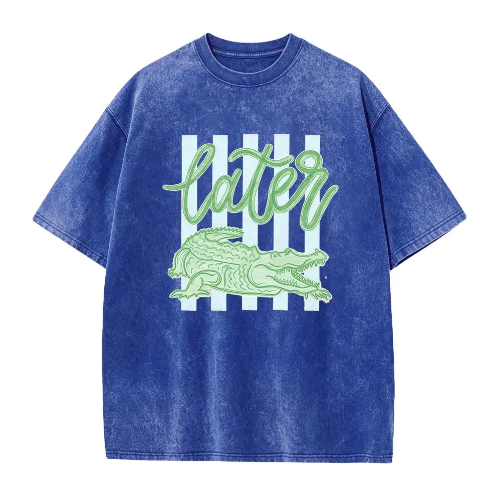 Later Gator Shirt - See You Later Alligator Tshirt - Trendy Vacation T-shirt - Crocodile Graphic Funny Quote Beach Summer Tee