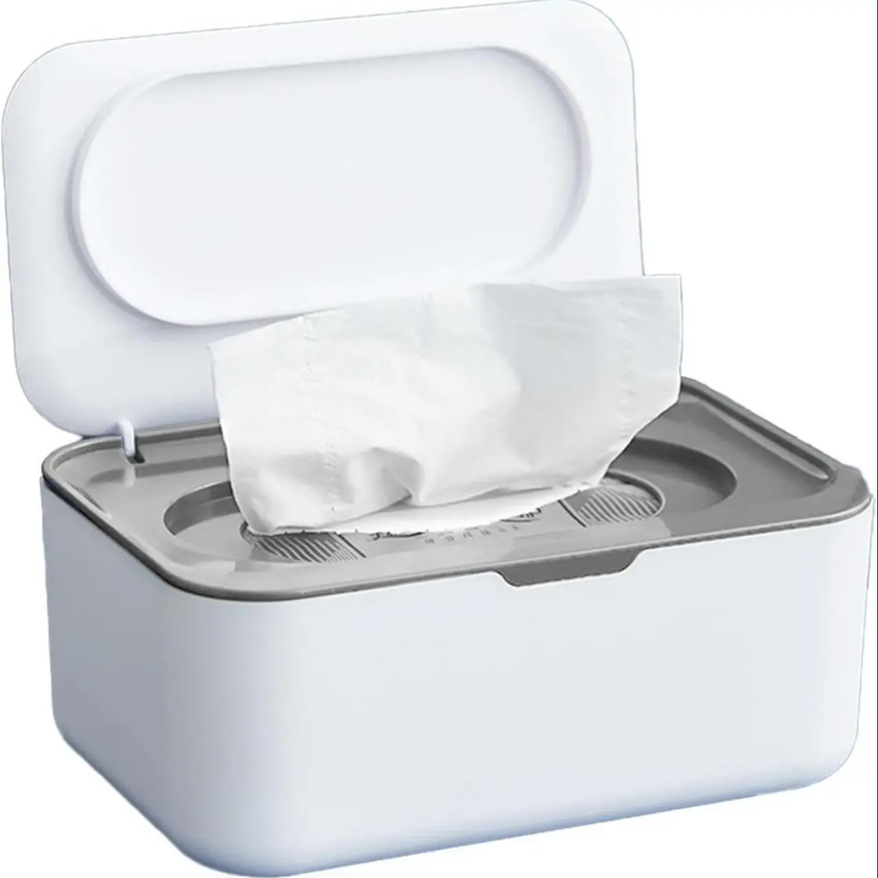 Wet Wipes Dispenser, Reusable Wet Wipes Storage Box, Desktop Tissue Box, Wet Wipes Dispenser for Home Office, Desk Organizer, Multifunctional Tissue Box, Tissue Holder, Container
