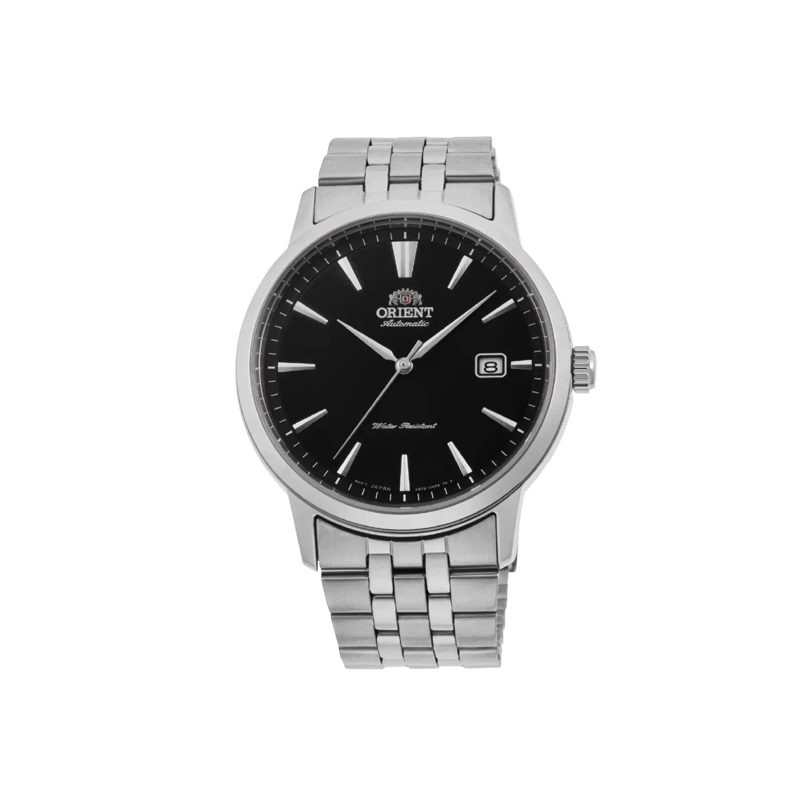 Orient Symphony III Men's Automatic Dress Watch, Stainless Steel with Black Analog Dial and Date Display, 41.6mm, RA-AC0F01B30B, Analog Watches, Stainless Steel Watch