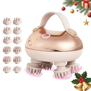 Electric| Cordless Scalp Massager Hair Growth with 3 kneading Modes,USB charging, convenient to carry ，Waterproof Head Massager with 8 Claws for Deep Cleansing,Head Scratcher,Body Massager for Stress Relief, Cat Massager