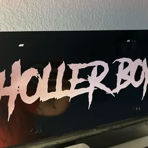 Hollerboy /holler girl license plate