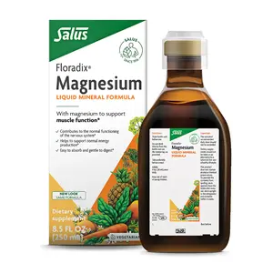 Floradix Calcium Magnesium Liquid Mineral & Vitamin Formula - Bone Support Supplement with Calcium, Magnesium, Vitamin D & Zinc - Vegetarian & Non-GMO
