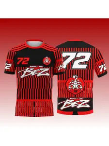 2025 MotoGP British Grand Prix Champion Marco Bezzecchi # 72 racing suit cycling top quick drying round neck short sleeved T-shirt short sleeved T-shirt sweat absorbing quick drying breathable