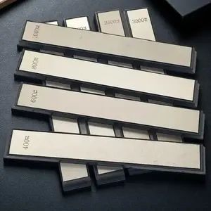 Diamond Sharpening Stone for Kitchen Knives Professional Multi-Grit 80-3000 Portable Whetstone System with Non-Slip Handle Fast Blade Repair for Scissors Axes Tools Durable Diamond Coated Replacement Stone Home Commercial Use