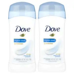 Dove Antiperspirant Deodorant, Original Clean, 2 Pack, 2.6 oz (74 g) Each Dove Antiperspirant Deodorant, Original Clean, 2 Pack, 2.6 oz (74 g) Each
