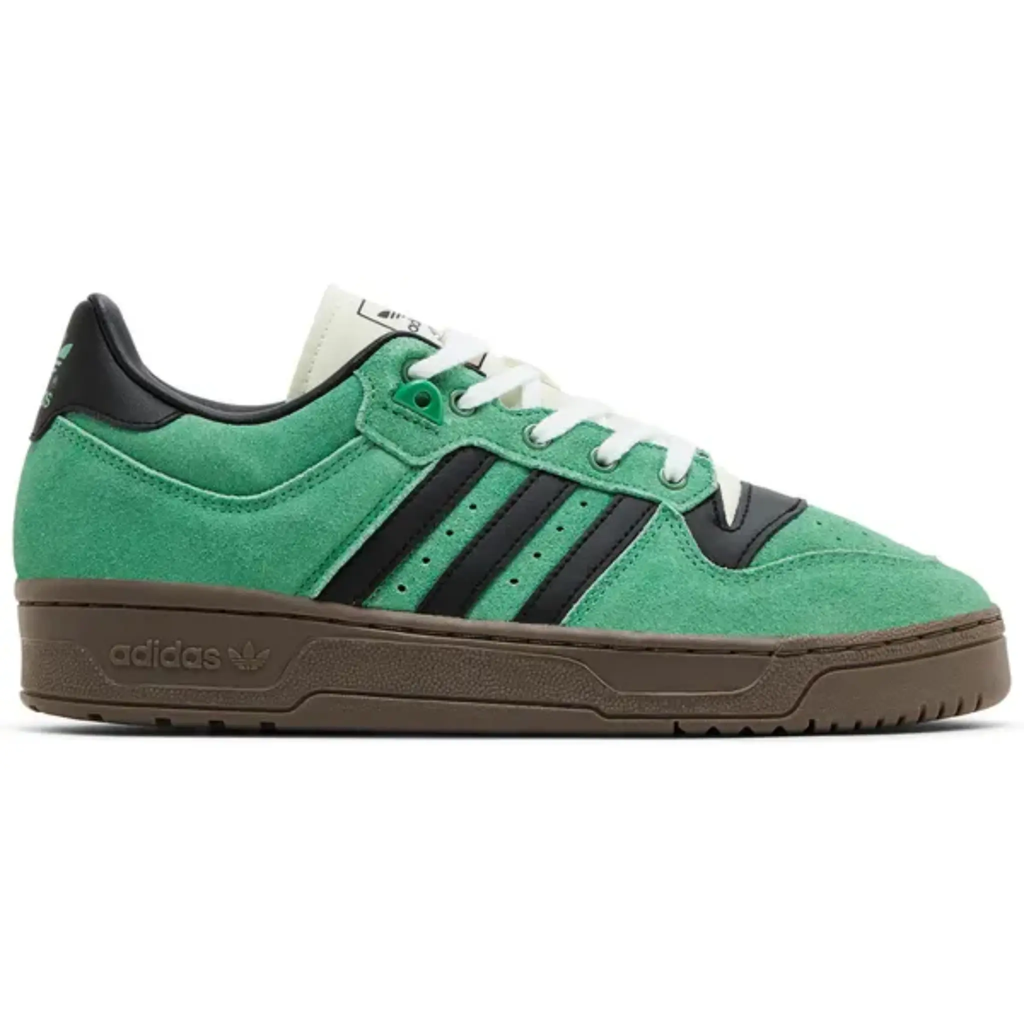 Men's Retro Court Sneakers, 80s Basketball-Inspired Leather Low-Tops for Vintage Streetwear, Cushioned, Green, Supportive Fit, 3-Stripes, Casual Campus Or Office Wear, Cushioned Midsole, Streetwear Fit, Striped, Male, Durable Rubber Outsole For Reliable T