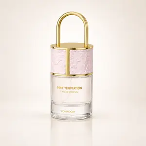 Lonkoom Pink Temptation Women's EDP Fragranced Perfume, 50mL | Orange Blossom, Jasmine, Vanilla & White Musk Floral-Woody Fragrance