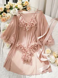 Exquisite and Comfortable Robe Set Nightwear Womenswear