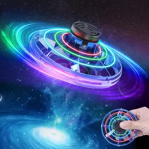 Flying Spinner UFO Mini Drone, Fidget Flying Spinner Hand Operated Drones Indoor Outdoor Cool Stuff, Mini Drones Toys Birthday Gifts for Kids Ages 8+ flying  ball flying  orb