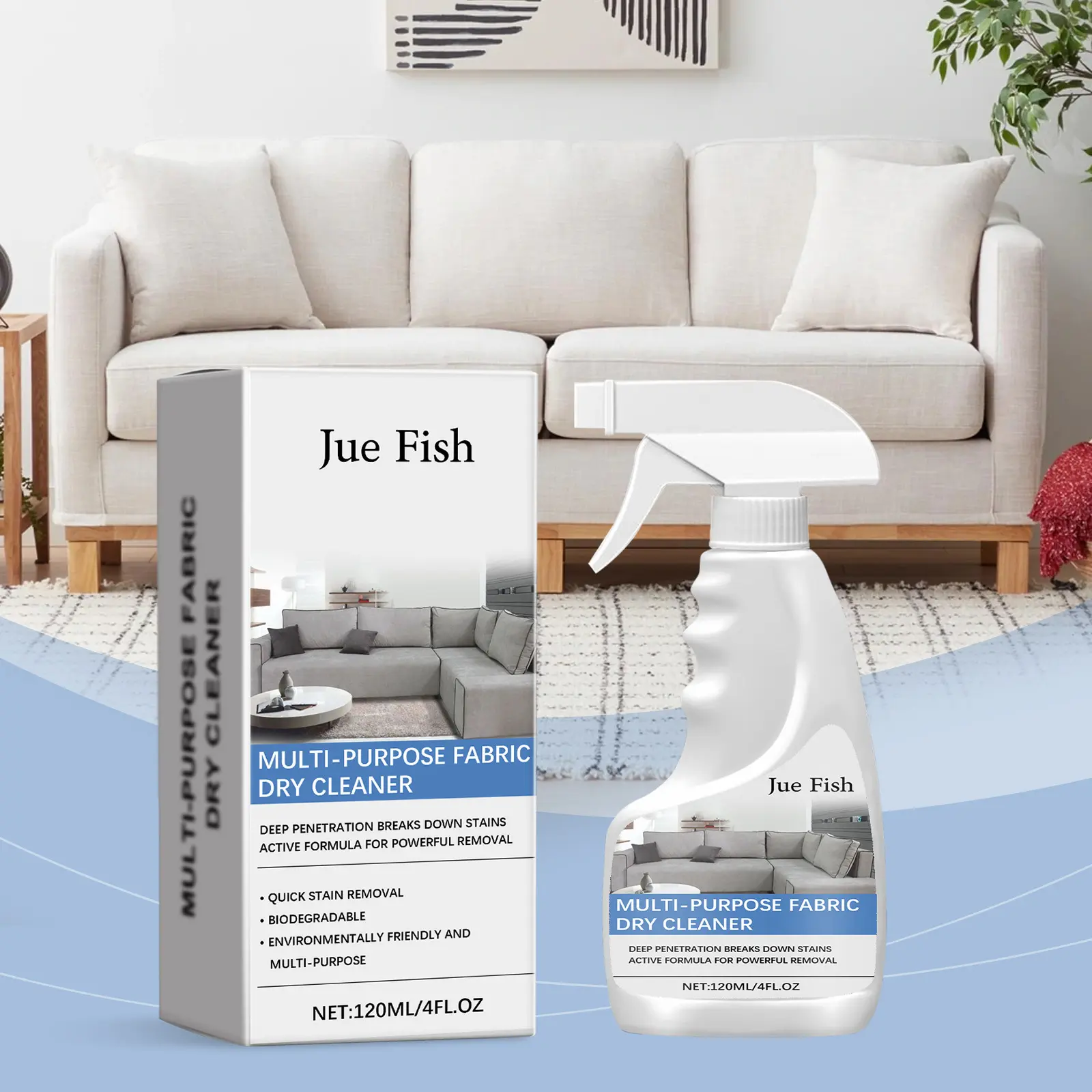 Fabric Sofa Cleaner, Home Living Room Upholstery Cleaning Agent, Universal Household Stain Remover, Furniture Care Solution