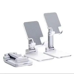 Foldable ABS Plastic Adjustable Height Desktop Mobile Phone Holder Mount Stand for Easy Viewing & Travel-Friendly Design