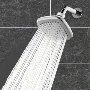 High Pressure Shower Head, Powerful Deluxe Bathroom Showerhead, Strong Spray Stream, Small Silicone Nozzles, Universal Fit, Rainfall Shower Head