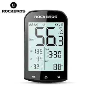 ROCKBROS Bike Computer Wireless Cycling Computers ANT+ Bluetooth Bicycle Computer Mini Speedometer Odometer Waterproof 2.9inch LCD Screen GPS/BDS/Galileo Position System