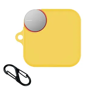 CMF Buds Pro 2 Soft Silicone Protective Earbuds Case with Carabiner Holder Yellow Cover for Earbuds