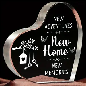 House Warming Gifts New Home, Personalized Engraved Acrylic Plaque, Perfect Housewarming Gift for New Home Women Couple, Best New Home Gift Idea for Home
