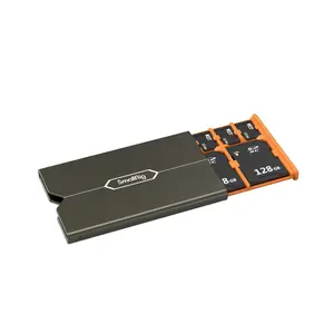 SmallRig Memory Card Storage Case SD Card Holder 8 Slots for 2 SD Cards, 2 CFexpress Type-A Cards and 4 TF Cards for Photography Enthusiasts - 4107