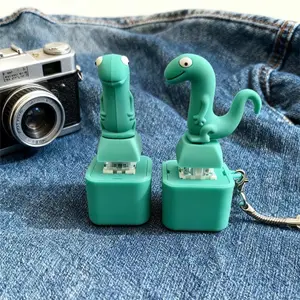 Lizard Button Sound Keychain Toy – Interactive Fidget Gadget with Realistic Sound Effect, Funny Green Design, Stress Relief Gift for Halloween, Christmas, and Birthday