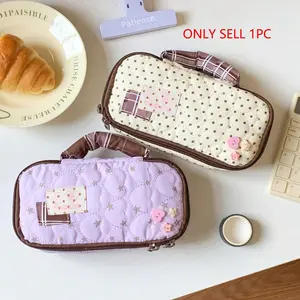 Girl's Stationery Organizer Pencil Case, Simple Large Capacity, School Supplies Storage Bag, Ideal for Primary and Secondary Students