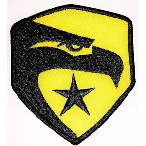 Action Figure G.I. Movie Eagle Embroidered Hook Fastener 3.5 INCH Patch