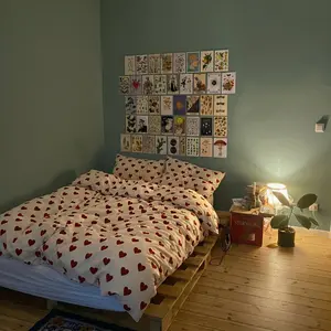 Red Heart Cute Bed Set Red Heart Cute Bed Set