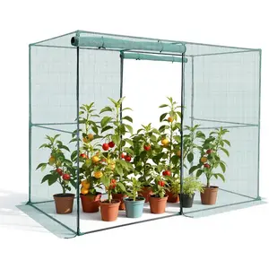 fathersdaygift VEVOR Crop Cage, 9.5x 6.36x 6.36 ft Plant Protection Tent with Zippered Door, Wind-Resistant Tall Crop Cage, Easy to Install, Outdoor Raised Bed Cover, Tomato Plant Netting for Garden Patio LawnVEVOR Super Brand Day