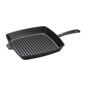 STAUB Enameled Cast Iron Grill Pan, 12-inch, Made in France