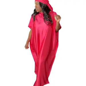 BlameTaya Hmebodies The Luxury Girl MuuMuu (Fuchsia Pink)  Light Weight comfortable loungewear Casual Elegance Nightwear Loose Fit Womenswear