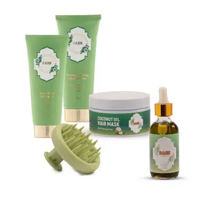 DashCare 5 Combo- Hair Growth Oil, Hair Mask, Scalp Massager, Shampo and Conditioner Haircare Kit Coconut Shampoo Nourishing Vitamins Comfort Cleanser
