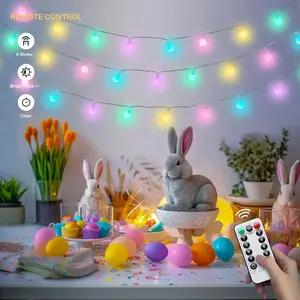 1Pack LED Colored Spherical Light Strings, Led Lighted, Frosted Sphere Fairy Lights, Battery-Powered (Batteries Not Included), Adjustable RGB Lighting, Ideal for Bedroom, Living Room, Wedding, Christmas, Thanksgiving