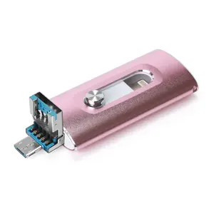 Usb3.0 High-Speed Flash Drive, 3-In-1 Portable Memory Stick with Type-C Adapter, Compatible with Android and PC, Mobile Accessories, Retractable Flash Drive