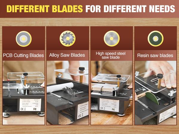 Saker Mini Table Saw, Multi-Functional Portable, 7 Speed Adjustment, Suitable for Metal, Wood, Aluminum Grinding and Cutting, Compact Design Outdoorfun Saker Mini Table Saw, Multi-Functional Portable, 7 Speed Adjustment, Suitable for Metal, Wood, Aluminum Grinding and Cutting, Compact Design Outdoorfun