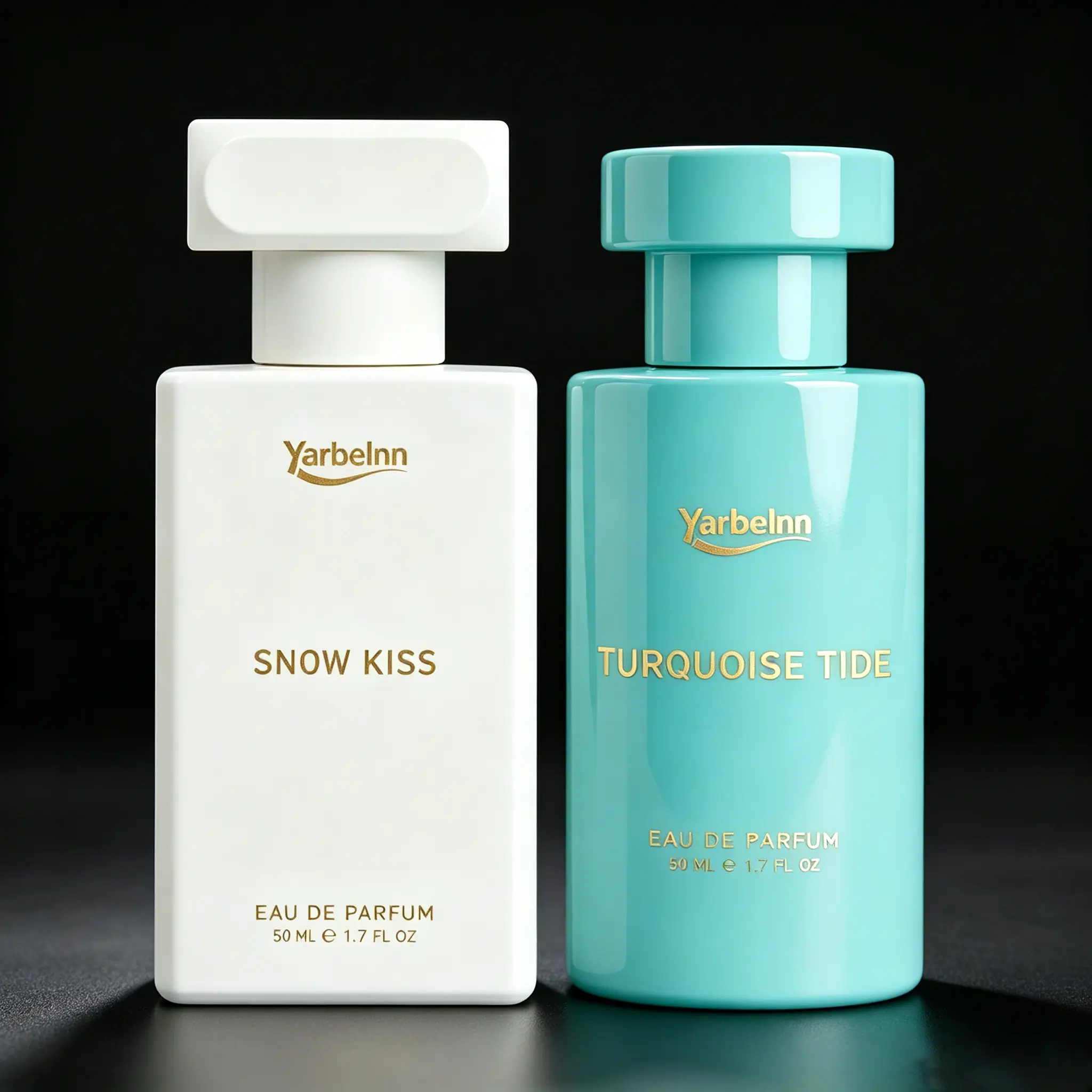 Yarbelnn Snow Kiss & Turquoise Tide｜50ml 1.7FL.OZ Eau de Parfum｜Passion Fruit Orchid Jasmine Vanilla Pomelo Grapefruit Peach White Musk Amber Cedarwood｜For Women｜Long Lasting Fresh Floral & Citrus Fruity Layered Daily Signature Fragrance｜Eau de Parfum