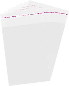 Cellophane Bags 200 Pack Sealing Clear Cookie Bags Resealable Self Adhesive Packaging Gifts Cookies Candy Bags